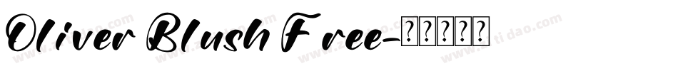 Oliver Blush Free字体转换